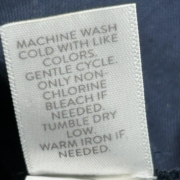 J Jill Shirt Womens 2X Navy Blue Embroidered Tunic Boho Peasant Long Sleeve - Picture 6 of 12